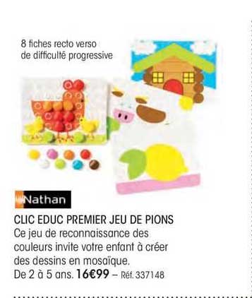 clic educ premier jeu de pions