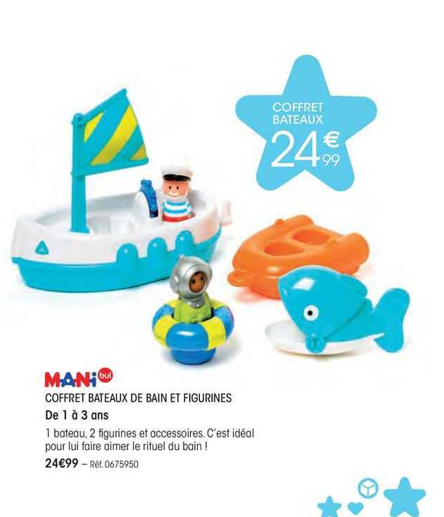 coffret bateaux de bain et figurines mani bul