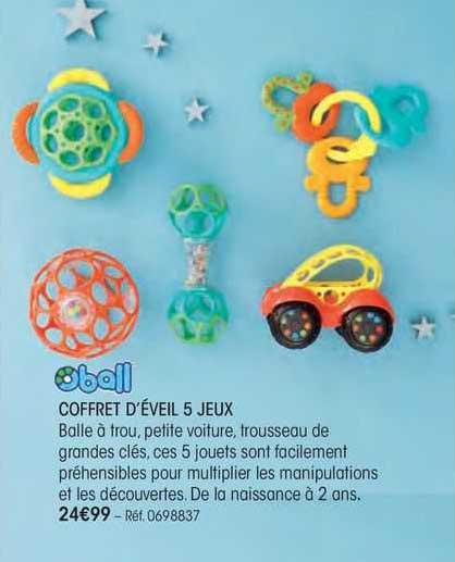 coffret d'éveil 5 jeux oball