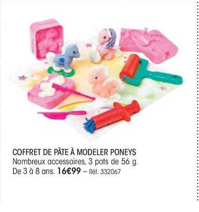coffret de pate  modeler poneys