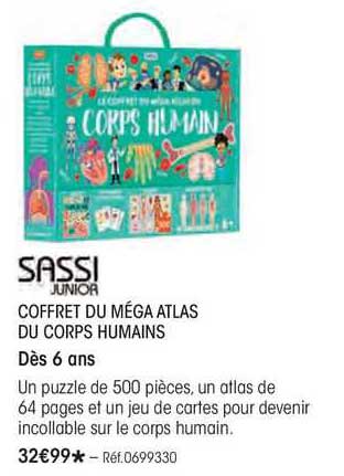 coffret du méga atlas du corps humains sassi junior