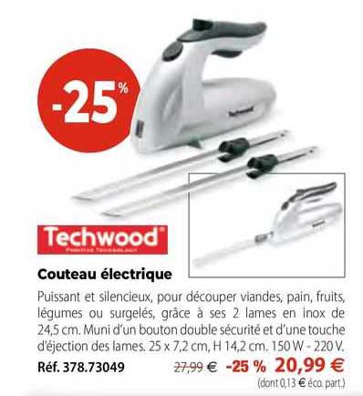 Couteau électrique Techwood