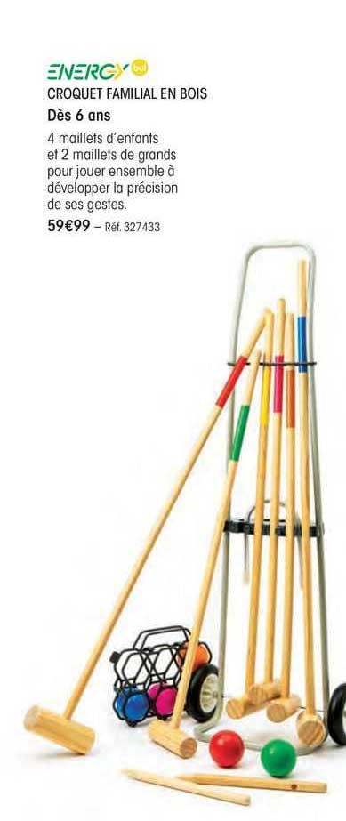 croquet familial en bois energy bul
