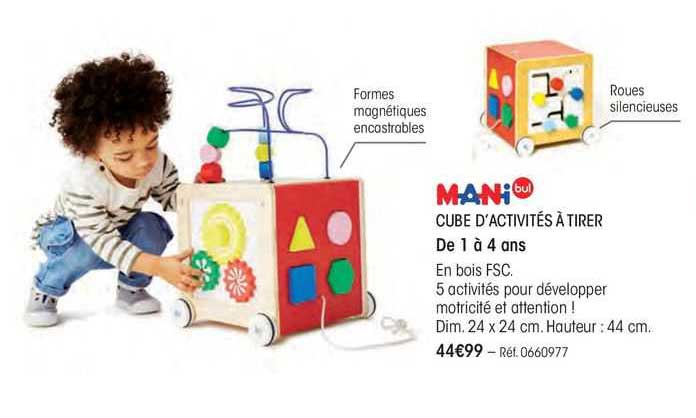 cube d'activités à tirer mani bul