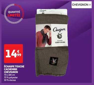 écharpe touche cachemire chevignon