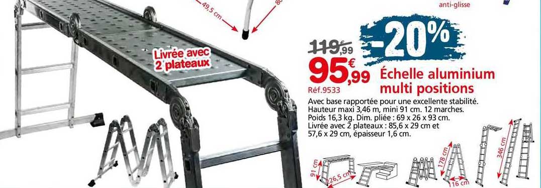 échelle Aluminium Multi Positions
