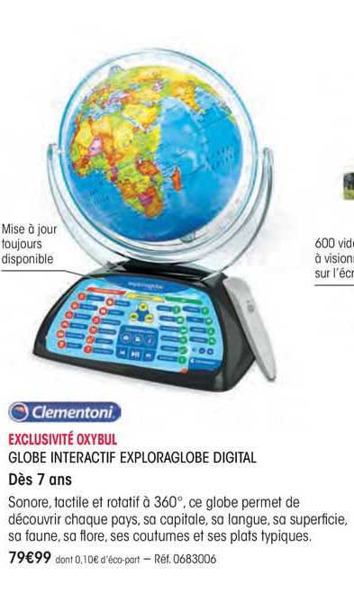 Exclusivite Oxybul Globe Ineractif Exploraglobe Digital