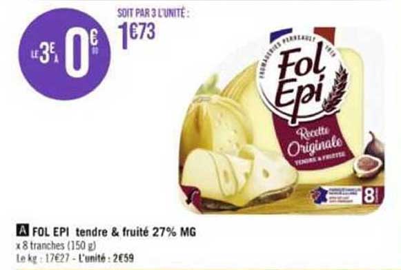 fol épi tendre & fruité 27% mg