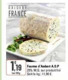 fourme d'ambert a.o.p.