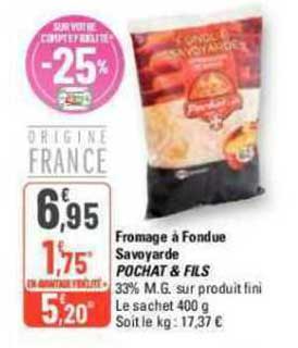 fromage à fondue savoyarde pochat & fils