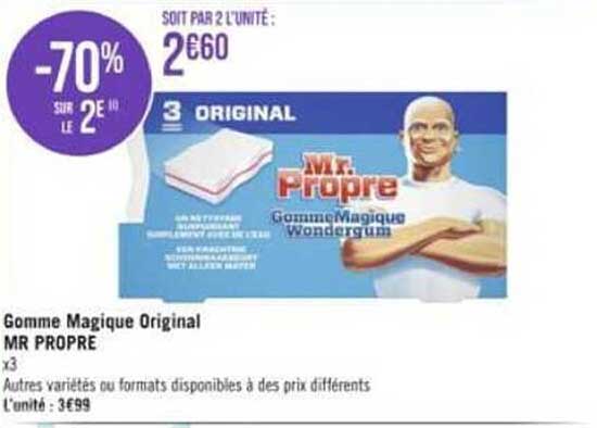 gomme magique original mr propre