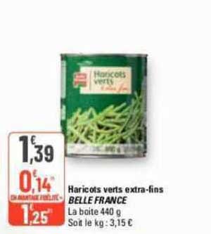 haricots verts extra-fins belle france