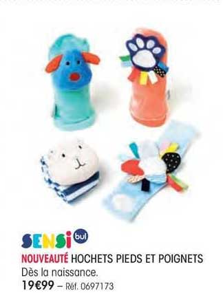 hochets pieds et poignets sensi bul