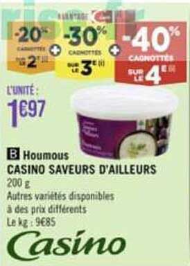 houmous casino saveurs d'ailleurs