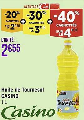 Huile De Tournesol Casino
