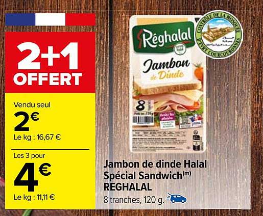 Jambon De Dinde Halal Spécial Sandwich Réghalal