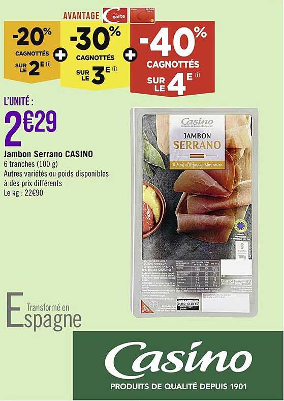 Jambon Serrano Casino