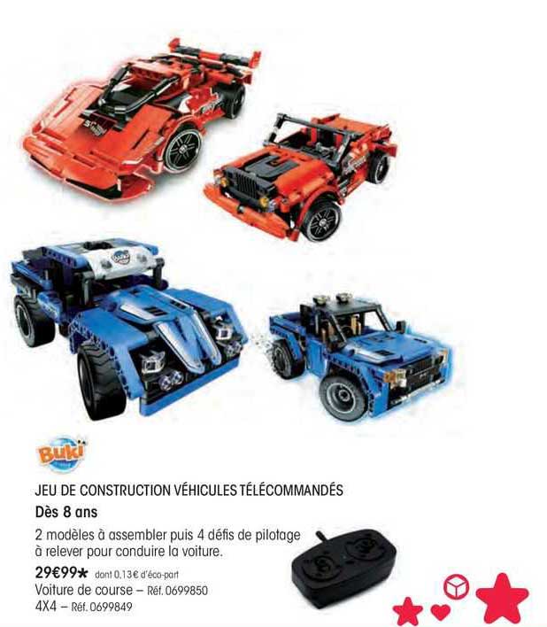 jeu de construction vehicules telecommandes