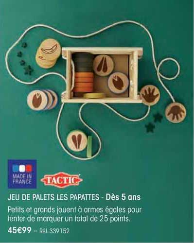 jeu de palets les papattes tactic