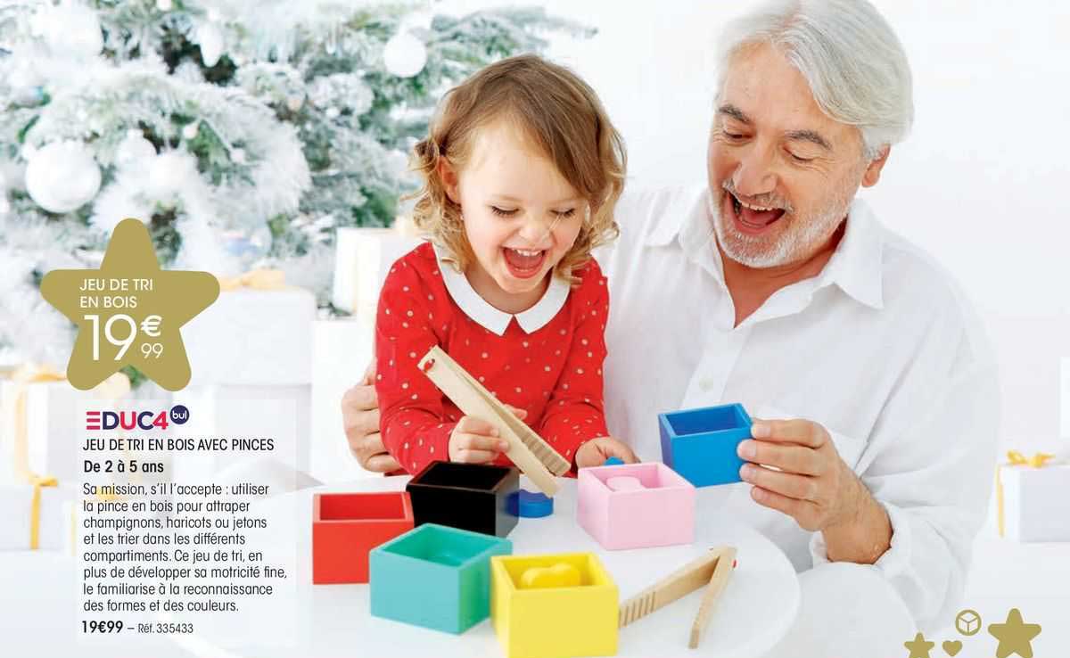 jeu de tri en bois avec pinces educ4