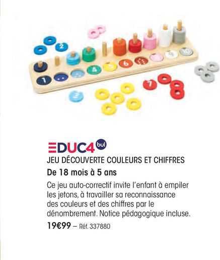 jeu découverte couleurs et chiffres educ4