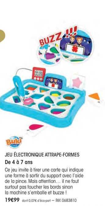 jeu électronique attrape-formes buki