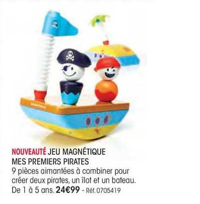 jeu magnétique mes premiers pirates