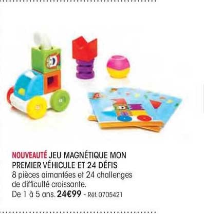 jeu magnétique mon premier véhicule et 24 défis