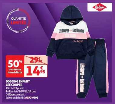 jogging enfant lee cooper