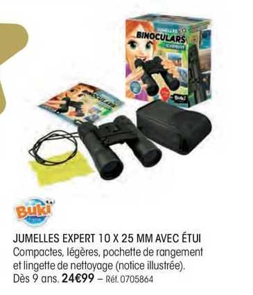 jumelles expert 10 x 25 mm avec étui bukï