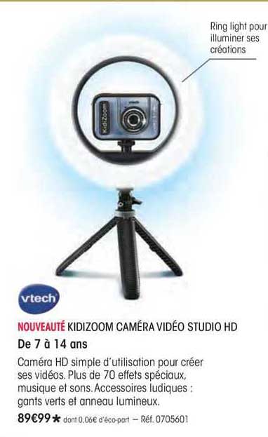 kidizoom caméra vidéo studio hd vtech