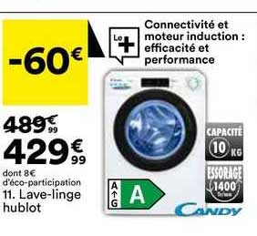 lave-linge hublot candy