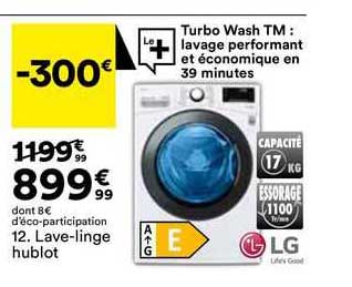 lave-linge hublot lg