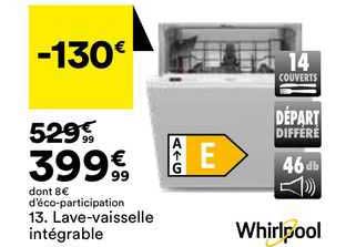 lave-vaisselle intégrable whirlpool
