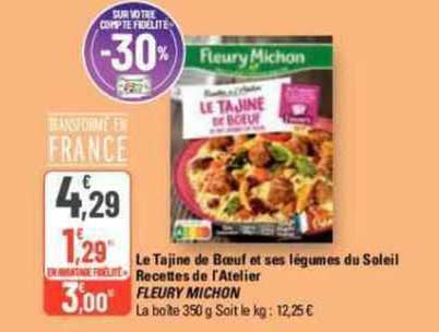le tajine de boeuf et ses légumes du soleil recettes de l'atelier fleury michon