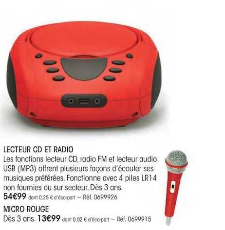 lecteur cd et radio