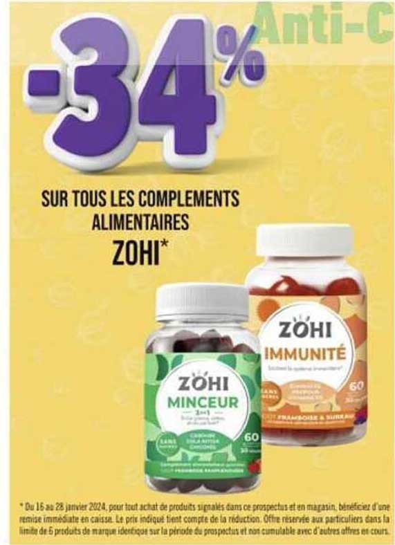 les compléments alimentaires zohi