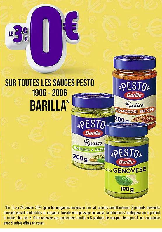 Les Sauces Pesto 190 G - 200 G Barilla