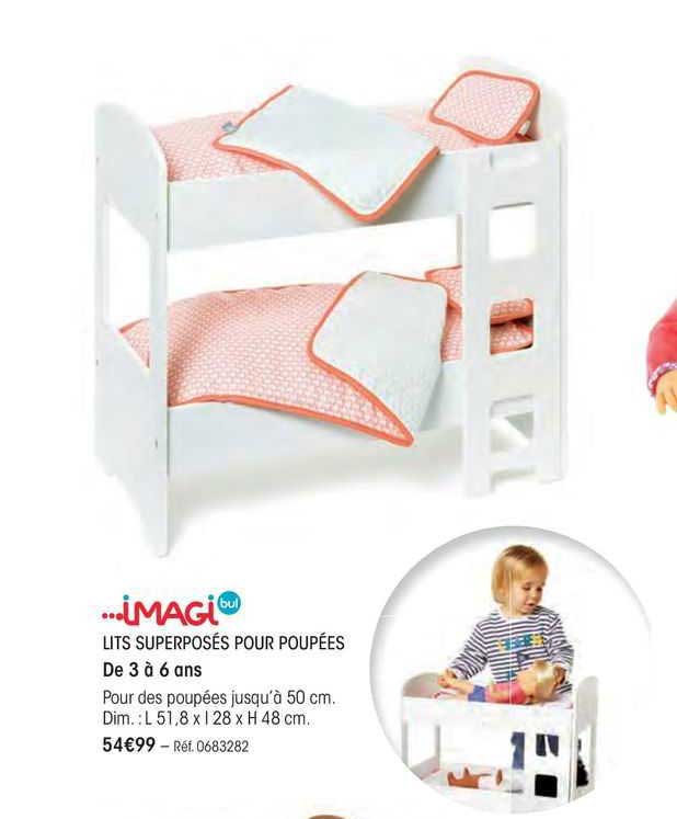 lits superposes pour poupees