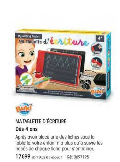 ma tablette d'écriture buki
