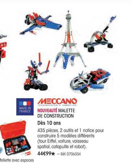 malette de construction meccano