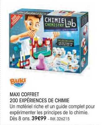 maxi coffret 200 experiences de chimie