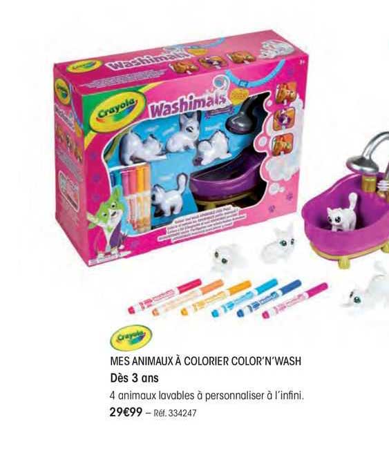 mes animaux a colorier color'n'wash