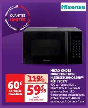 micro-ondes monofonction hisense