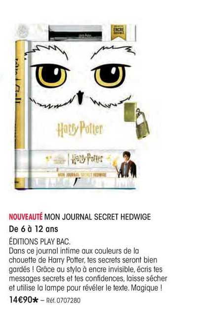 mon journal secret hedwige harry potter