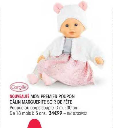 mon premier poupon câlon marguerite soir de fête corolle