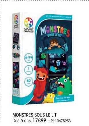 monstres sous le lit smart games