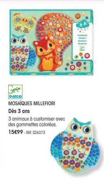 mosaïques millefiori djeco