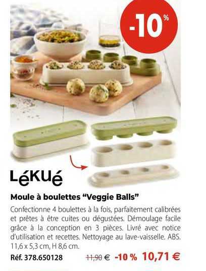 moule à boulettes "veggie balls" lékué