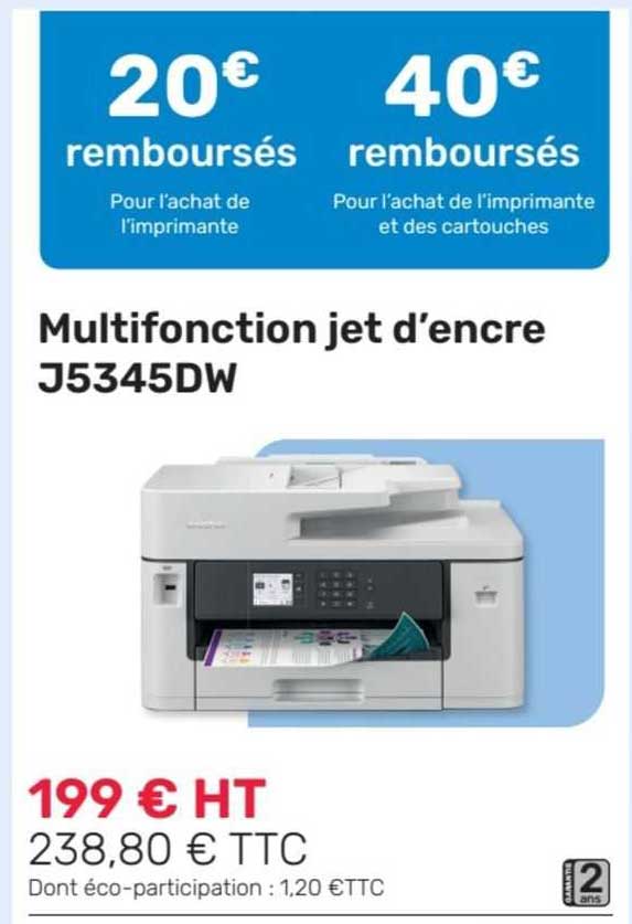 multifonction jet d'encre j5345dw